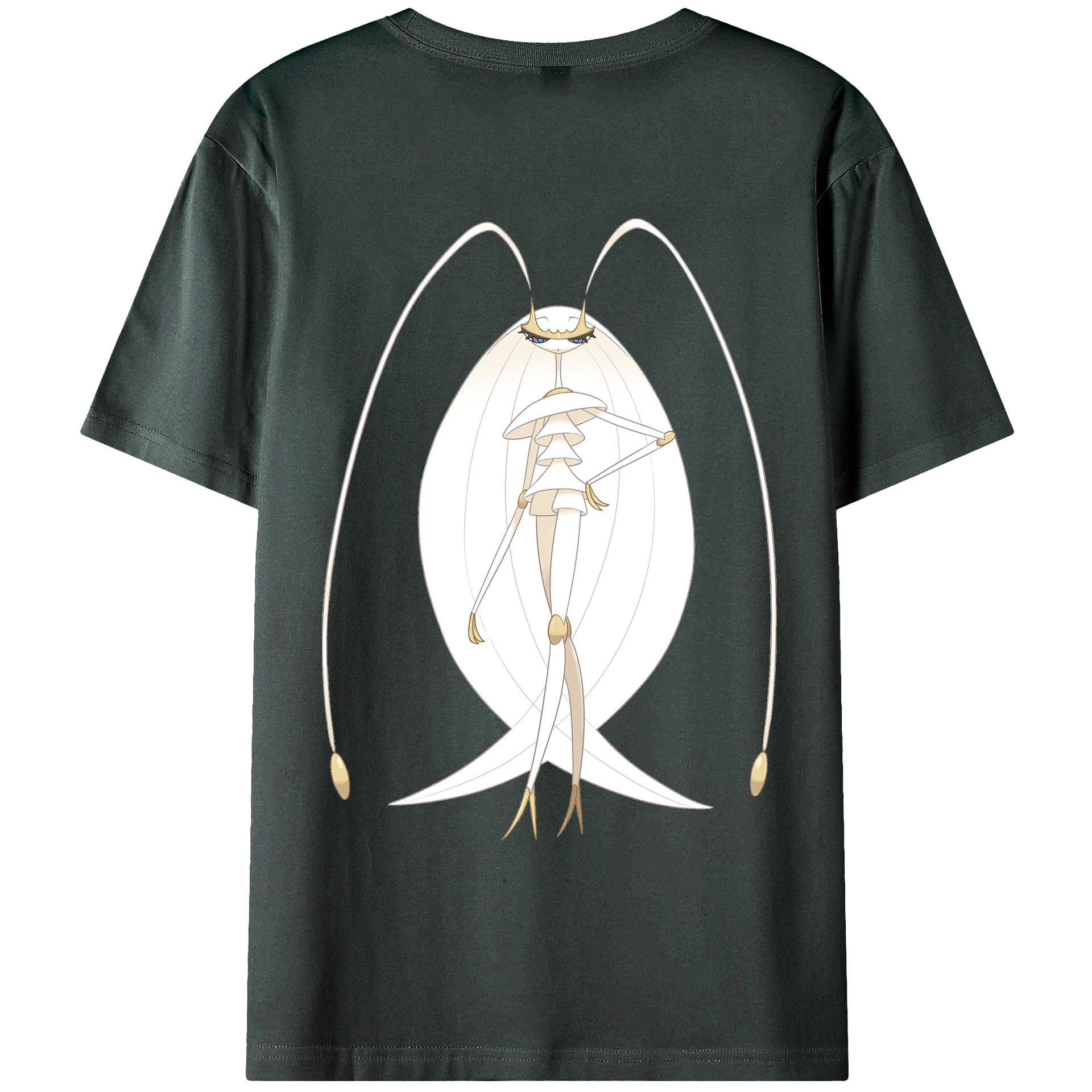 （画像用） ポケットモンスター Pokémon 綿100％ メンズ半袖Tシャツ（バックプリント） 通気性